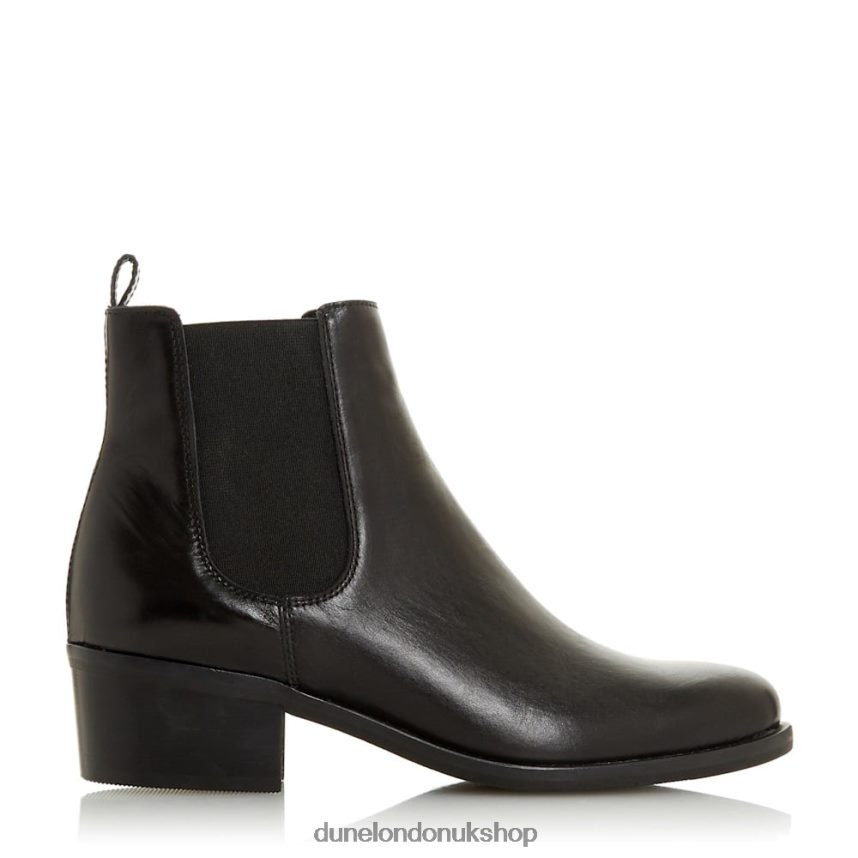 Low Block Heel Chelsea Boots Women N4BBPB659 Dune London Patrole Black