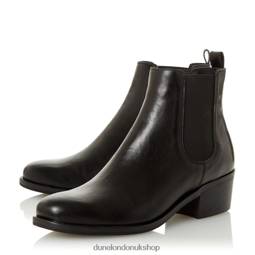 Low Block Heel Chelsea Boots Women N4BBPB659 Dune London Patrole Black