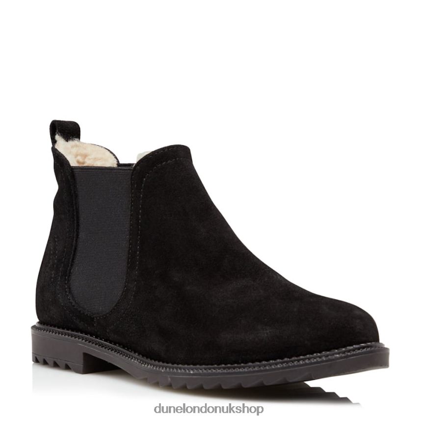 Warm Lined Chelsea Boots Women N4BBPB385 Dune London Pedal Black - Click Image to Close