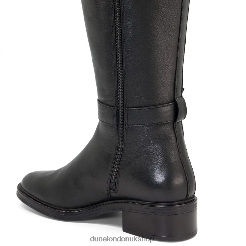 Buckled Knee High Boots Women N4BBPB653 Dune London Torent Black