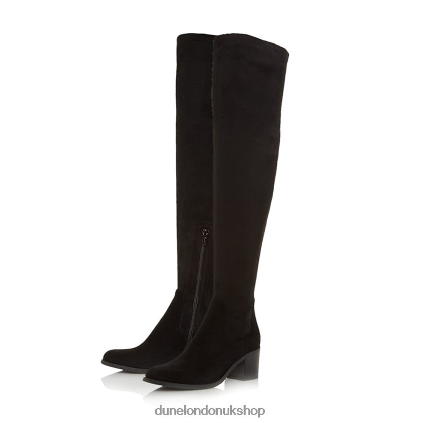 Over The Knee Boots Women N4BBPB518 Dune London Sander Black