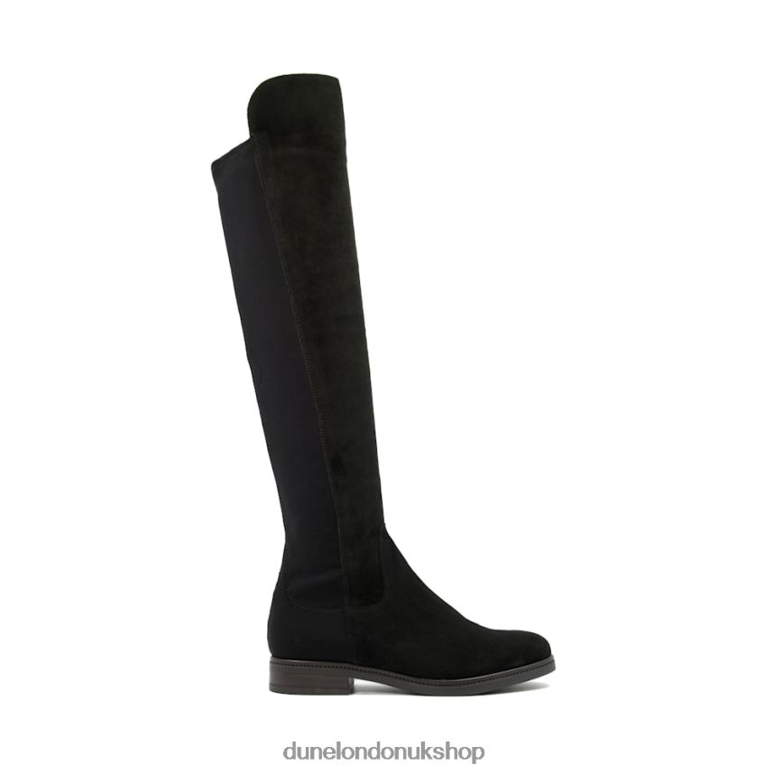 Over-The-Knee Stretch Boots Women N4BBPB330 Dune London Tropic Black