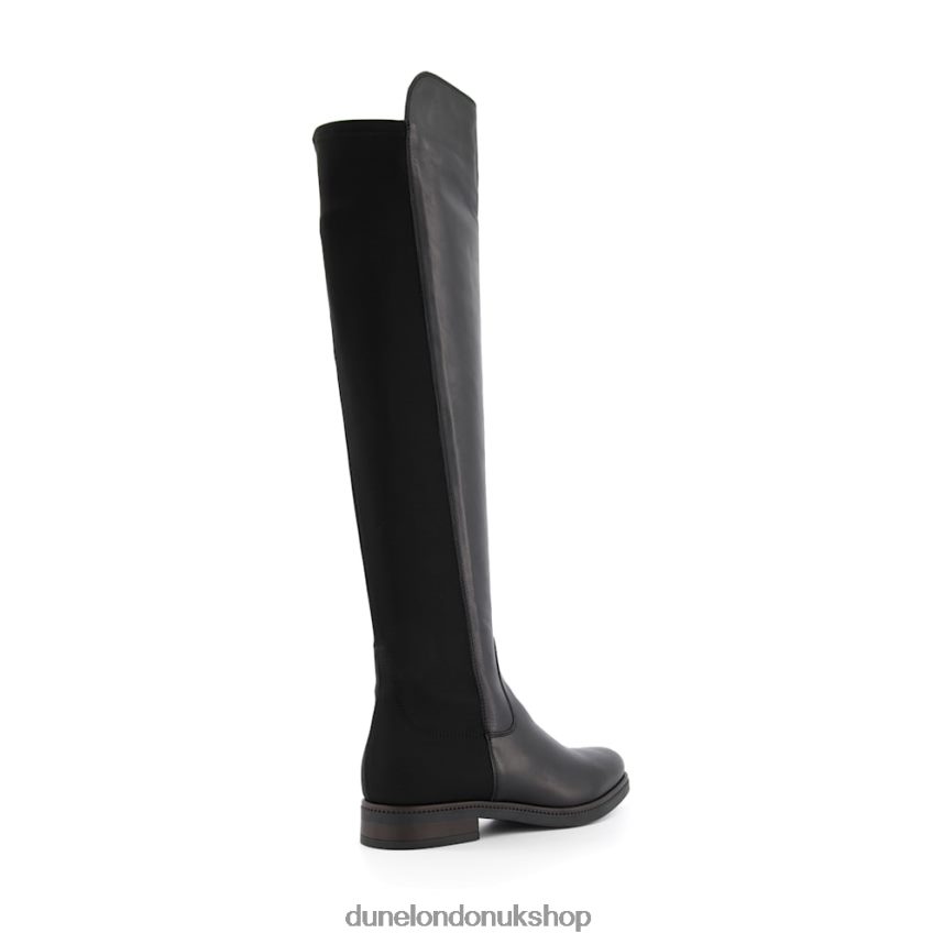 Over-The-Knee Stretch Boots Women N4BBPB513 Dune London Tropic Black