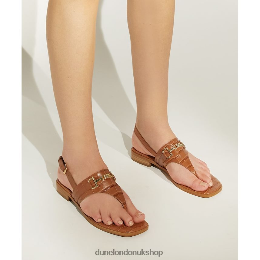 Casual Thong-Strap Sandals Women N4BBPB214 Dune London Lexley Tan