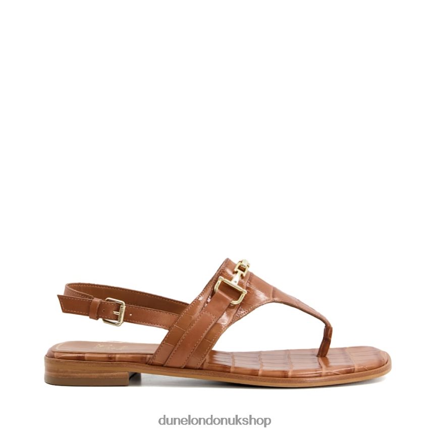 Casual Thong-Strap Sandals Women N4BBPB214 Dune London Lexley Tan