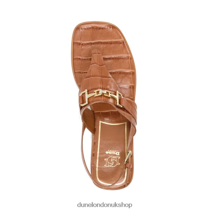 Casual Thong-Strap Sandals Women N4BBPB214 Dune London Lexley Tan