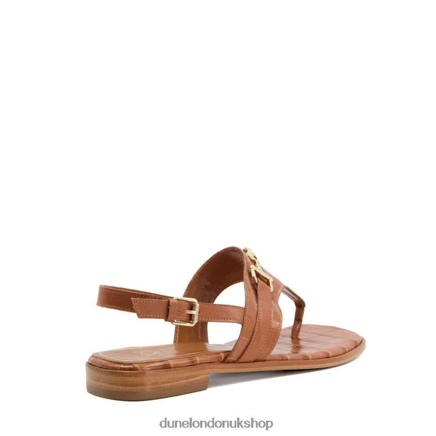 Casual Thong-Strap Sandals Women N4BBPB214 Dune London Lexley Tan