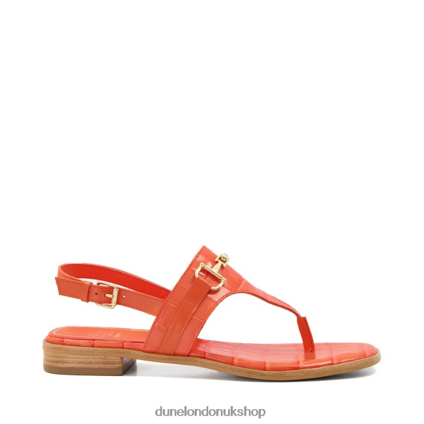 Casual Thong-Strap Sandals Women N4BBPB217 Dune London Lexley Orange