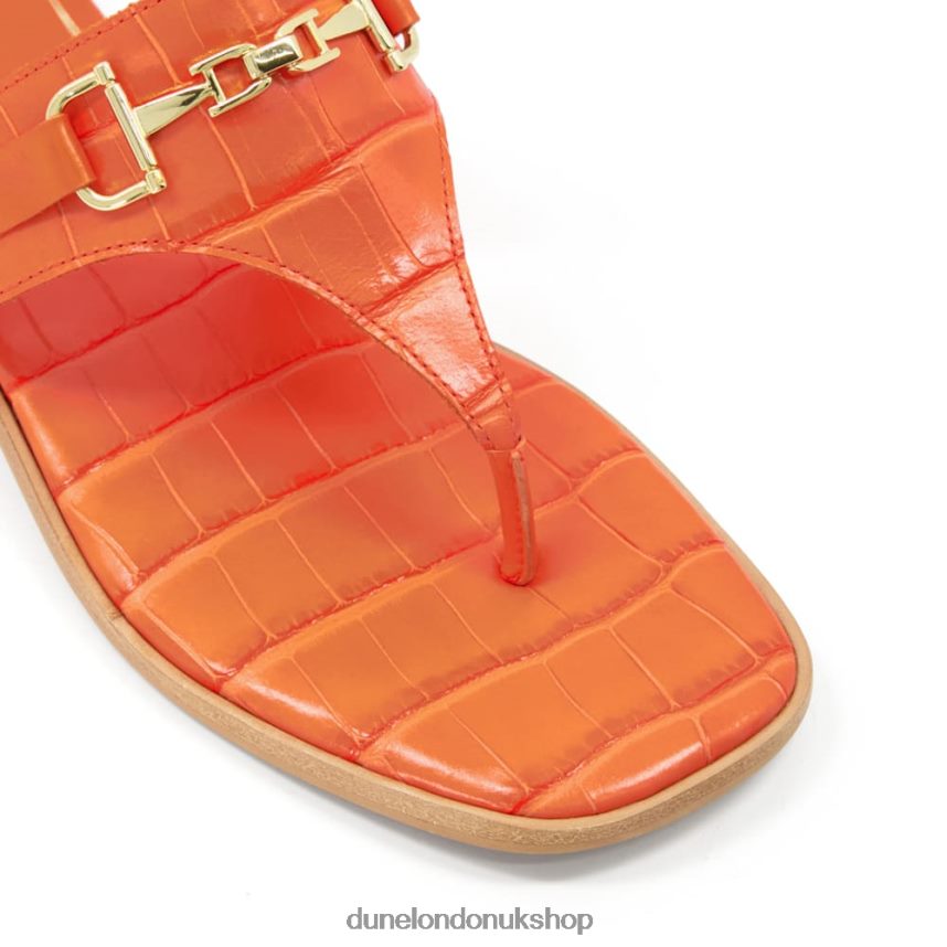 Casual Thong-Strap Sandals Women N4BBPB217 Dune London Lexley Orange