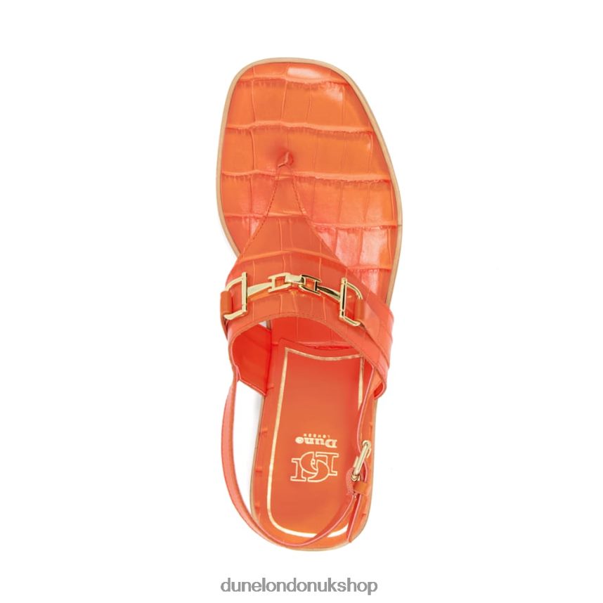 Casual Thong-Strap Sandals Women N4BBPB217 Dune London Lexley Orange