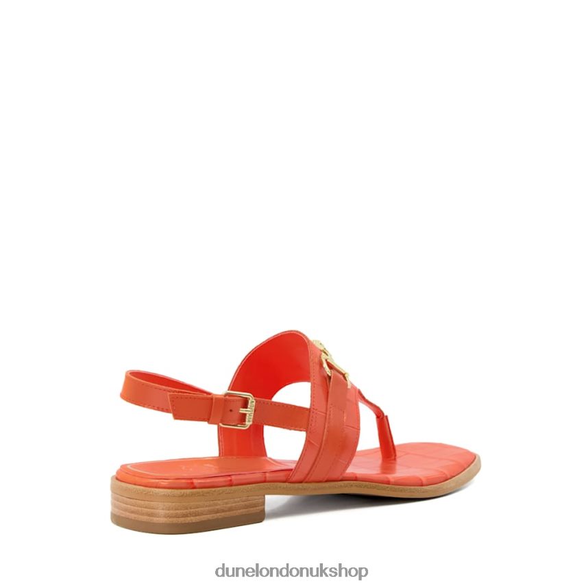 Casual Thong-Strap Sandals Women N4BBPB217 Dune London Lexley Orange