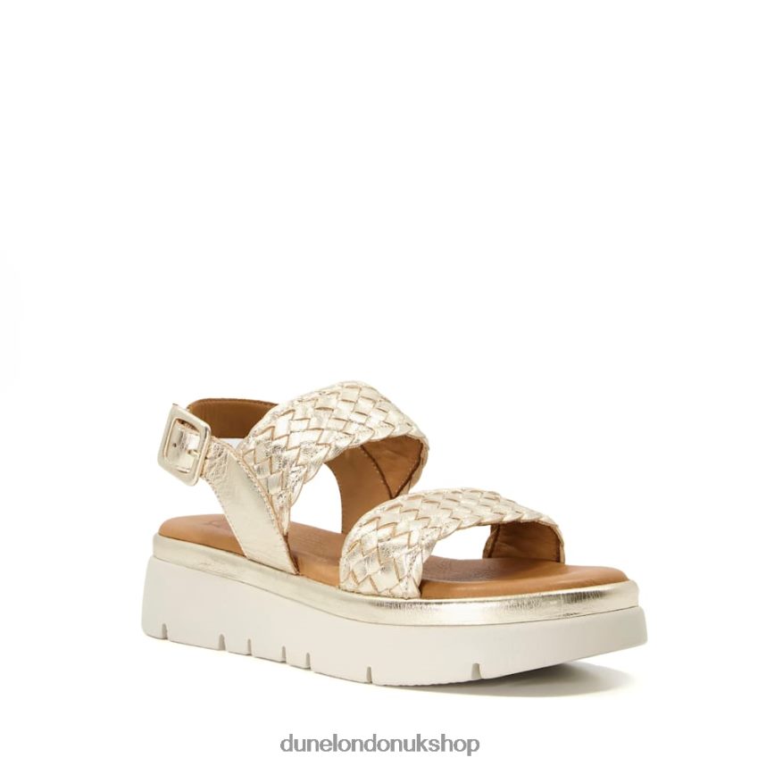 Flatform Sandals Women N4BBPB597 Dune London Lorris Gold - Click Image to Close