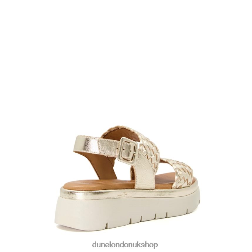 Flatform Sandals Women N4BBPB597 Dune London Lorris Gold