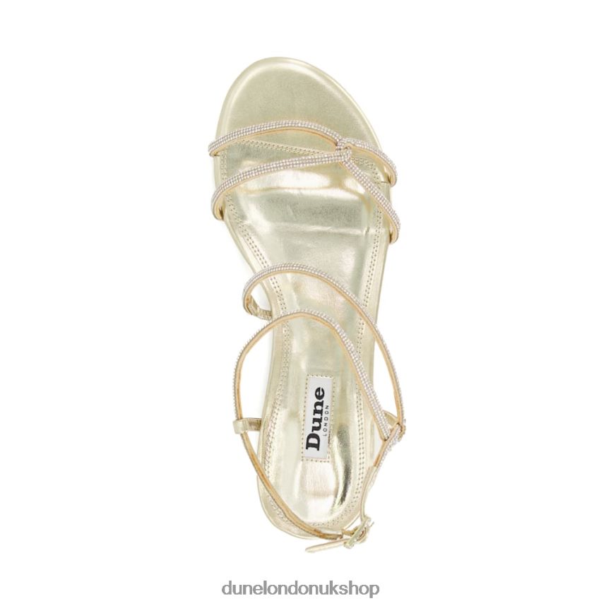 Jewel-T-Bar Sandals Women N4BBPB459 Dune London Nightly Champagne