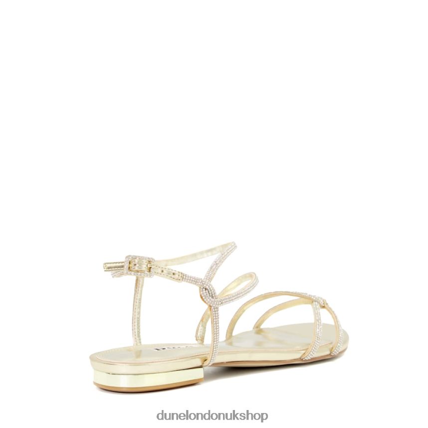 Jewel-T-Bar Sandals Women N4BBPB459 Dune London Nightly Champagne