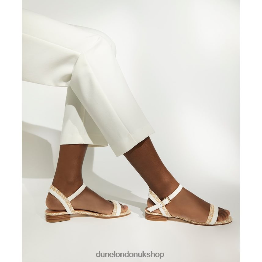 Leather Sandals Women N4BBPB131 Dune London Loyalty White