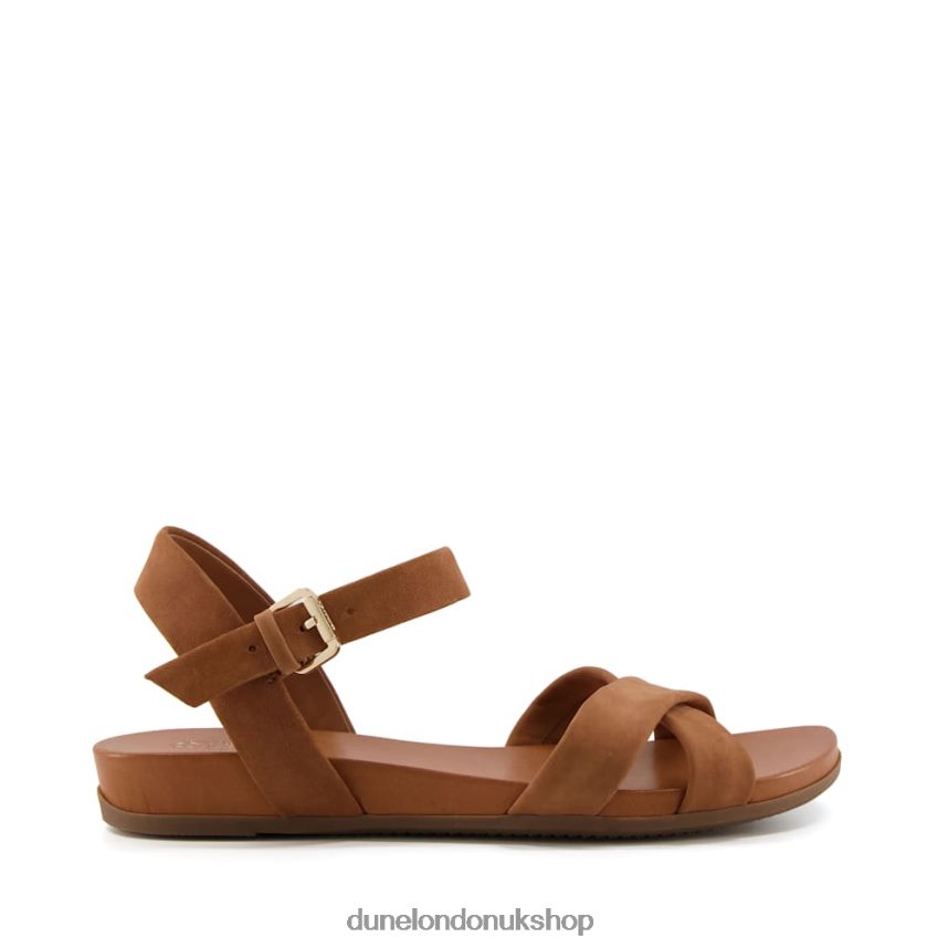 Leather Sandals Women N4BBPB339 Dune London Landie Camel