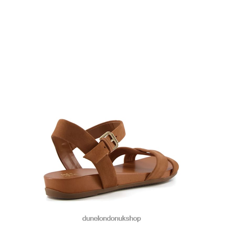 Leather Sandals Women N4BBPB339 Dune London Landie Camel