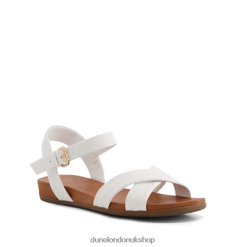 Leather Sandals Women N4BBPB340 Dune London Landie White