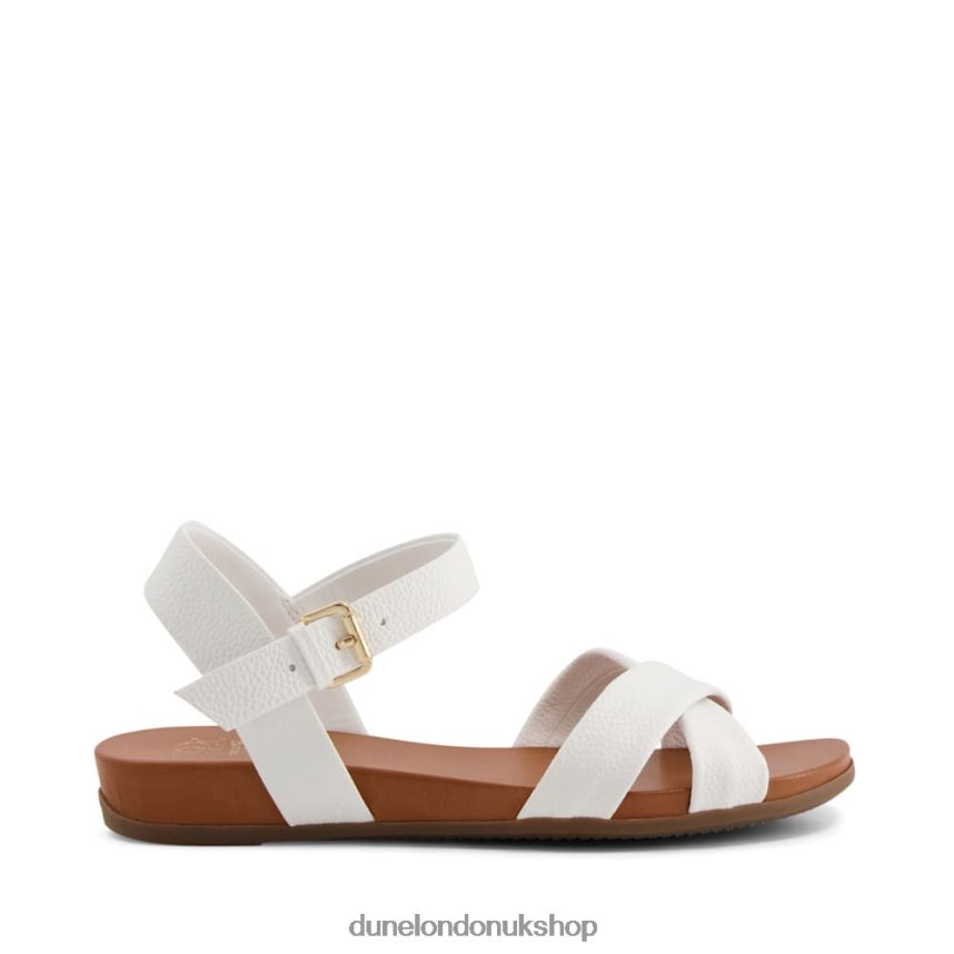 Leather Sandals Women N4BBPB340 Dune London Landie White