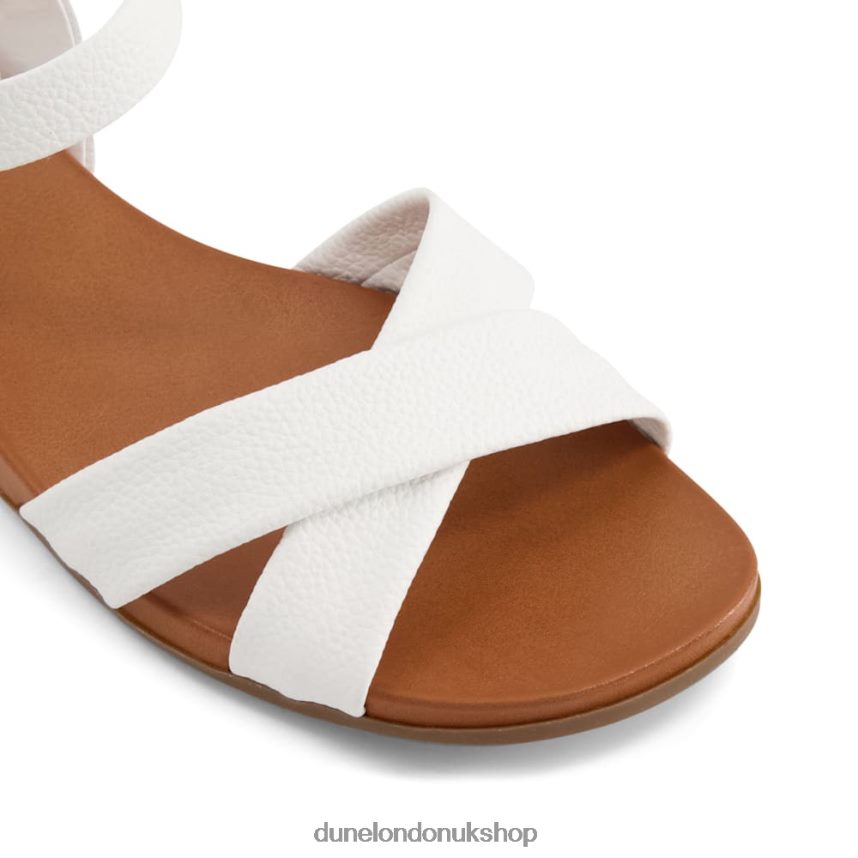 Leather Sandals Women N4BBPB340 Dune London Landie White