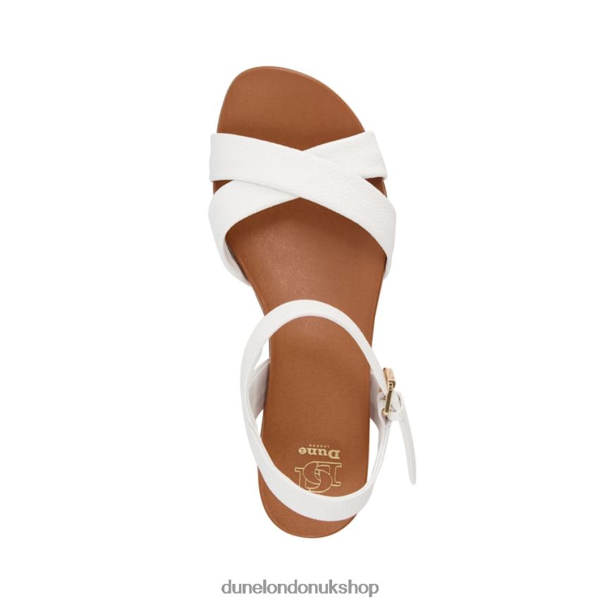 Leather Sandals Women N4BBPB340 Dune London Landie White