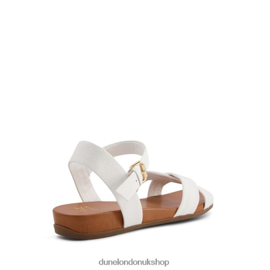 Leather Sandals Women N4BBPB340 Dune London Landie White