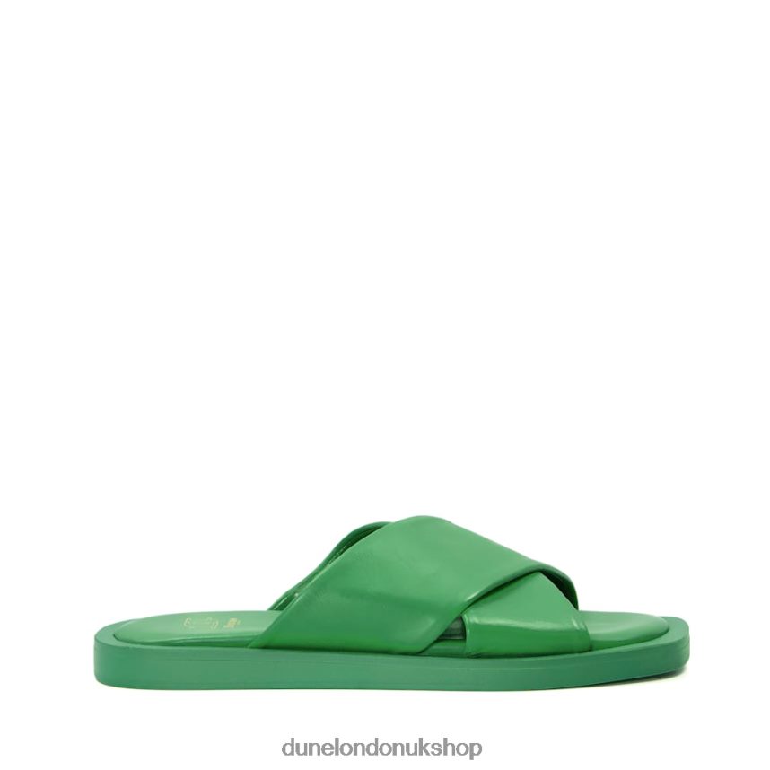 Leather Sandals Women N4BBPB502 Dune London Licorice Green