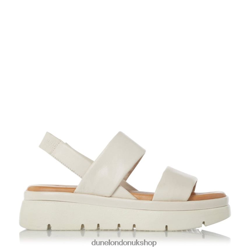 Padded Flatform Sandals Women N4BBPB438 Dune London Location Ecru