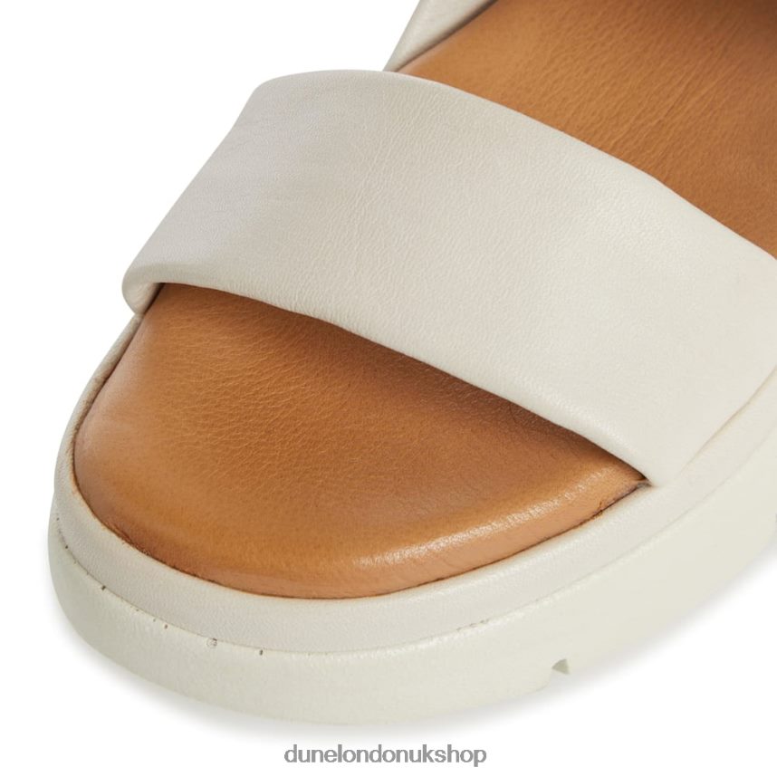 Padded Flatform Sandals Women N4BBPB438 Dune London Location Ecru