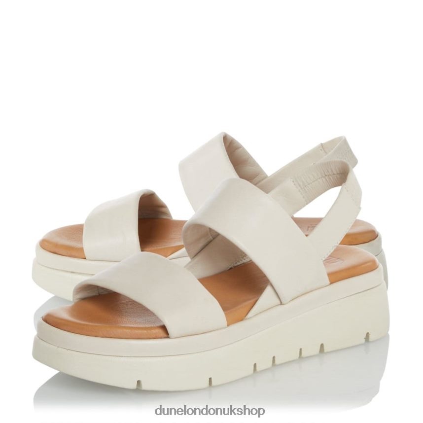 Padded Flatform Sandals Women N4BBPB438 Dune London Location Ecru