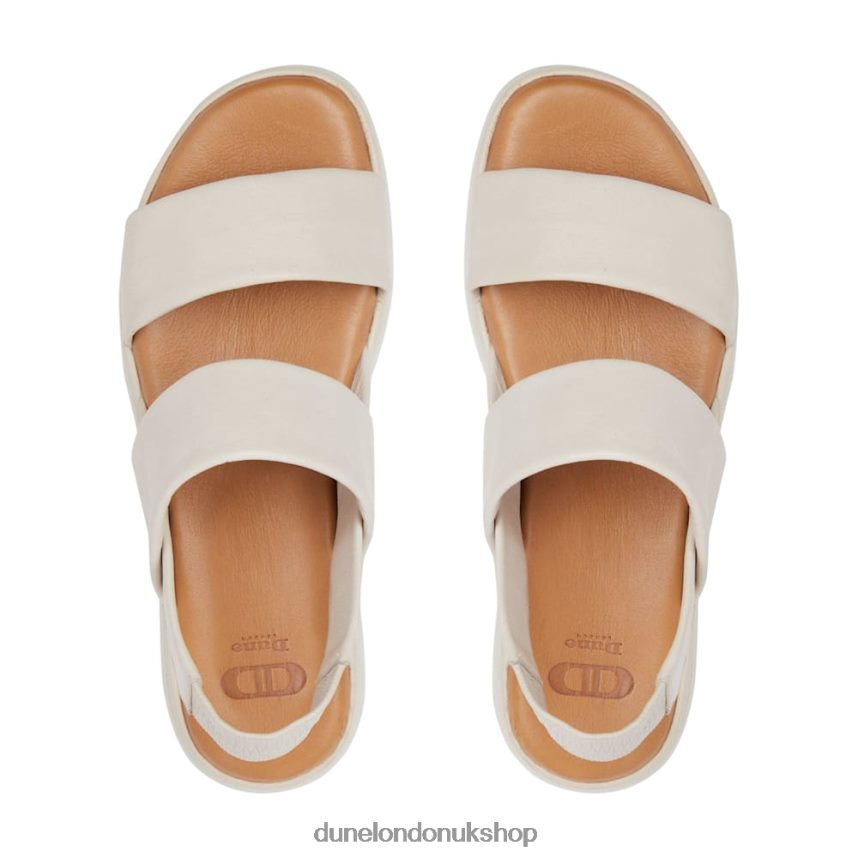 Padded Flatform Sandals Women N4BBPB438 Dune London Location Ecru