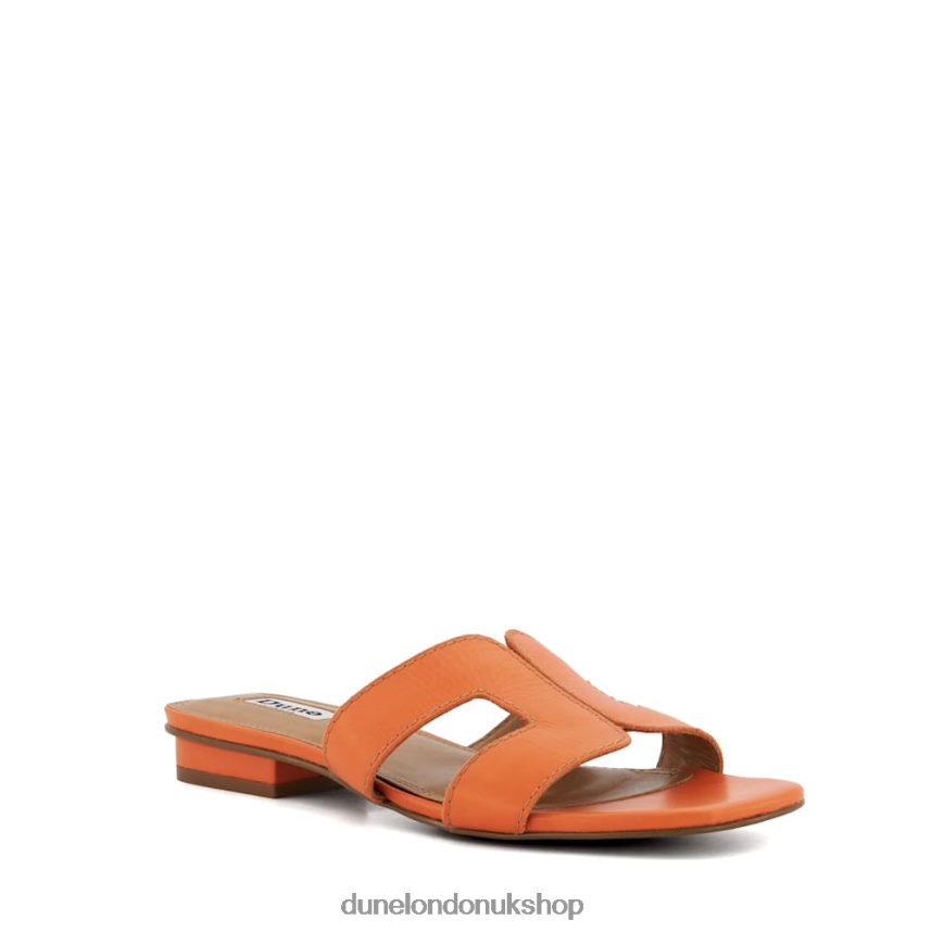 Smart Slider Sandals Women N4BBPB425 Dune London Loupe Orange