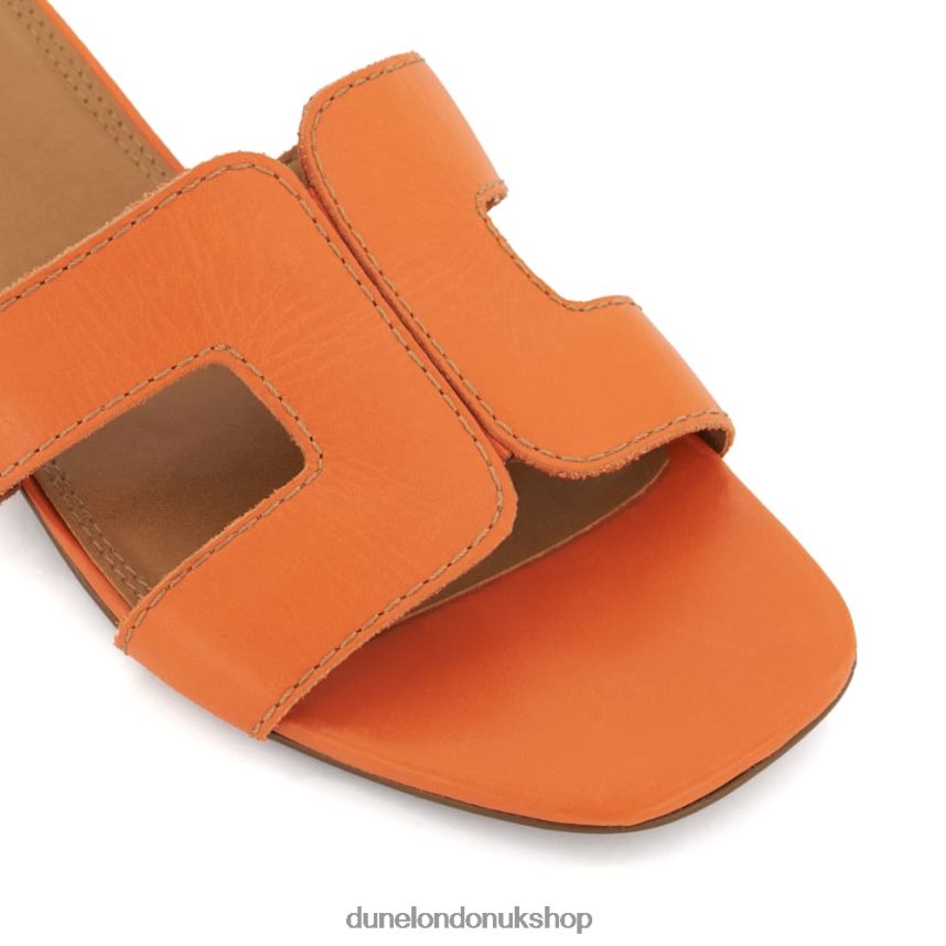 Smart Slider Sandals Women N4BBPB425 Dune London Loupe Orange