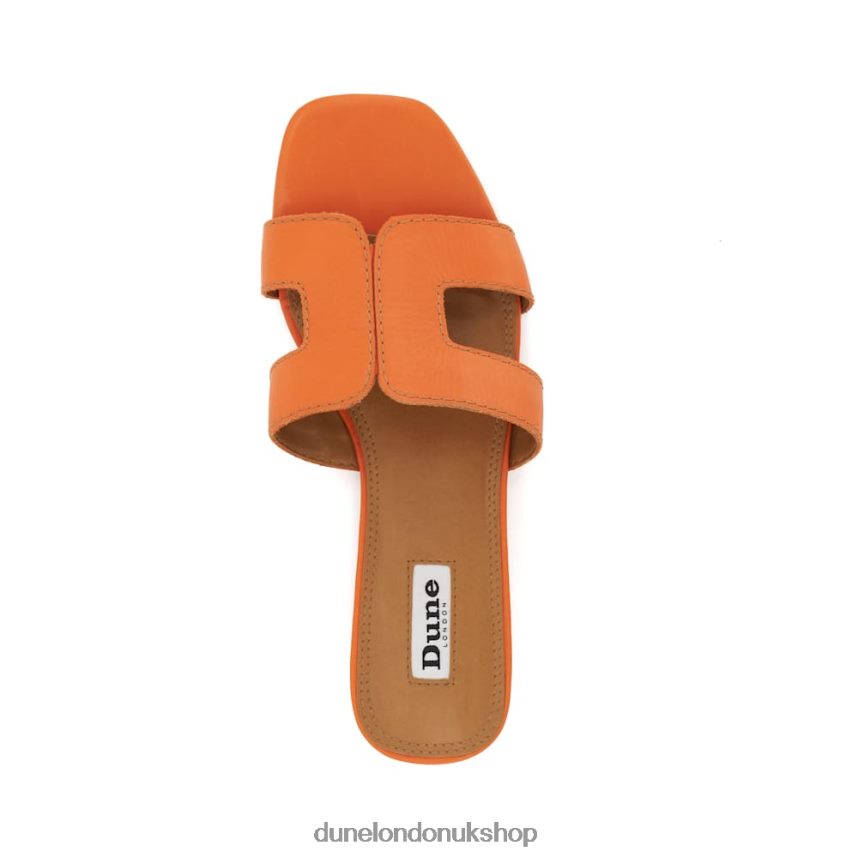 Smart Slider Sandals Women N4BBPB425 Dune London Loupe Orange