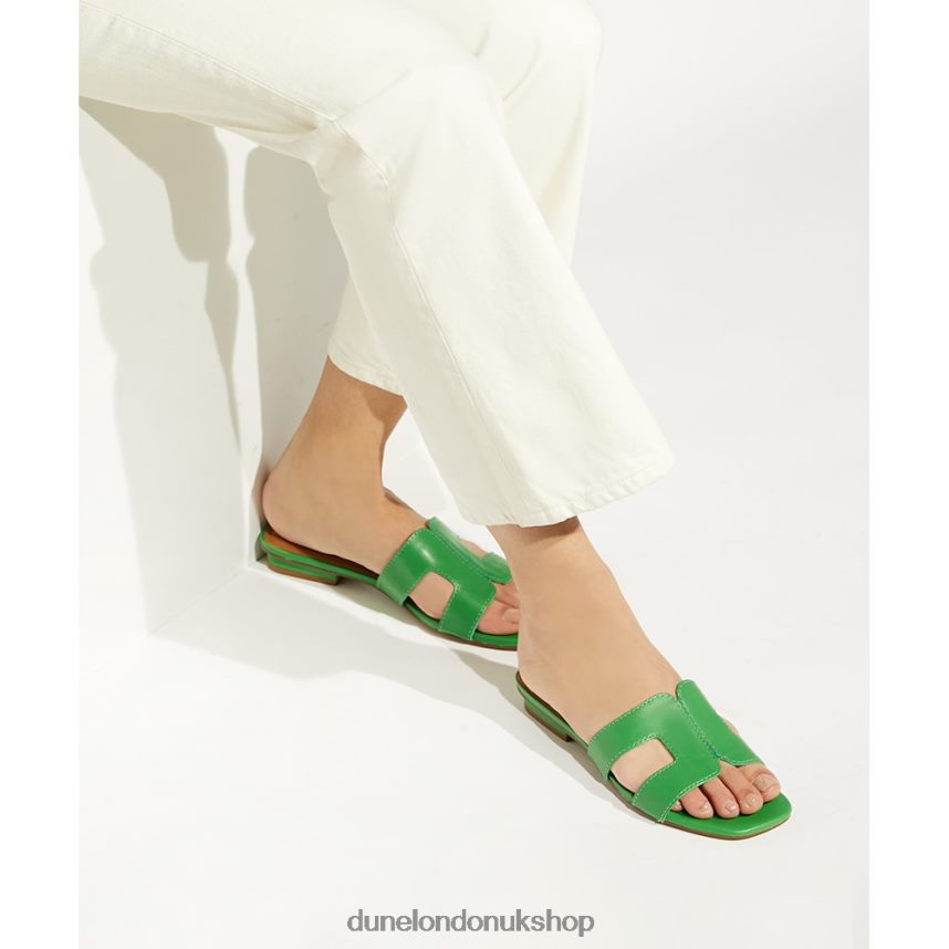 Smart Slider Sandals Women N4BBPB429 Dune London Loupe Green