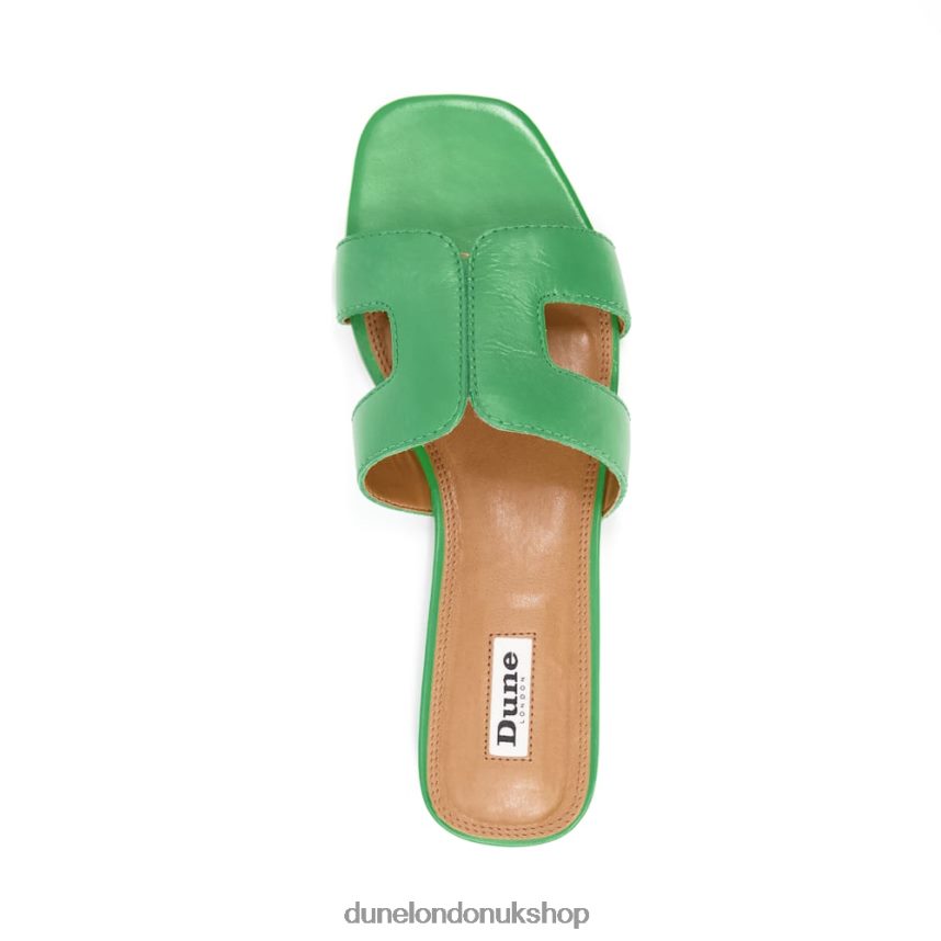 Smart Slider Sandals Women N4BBPB429 Dune London Loupe Green