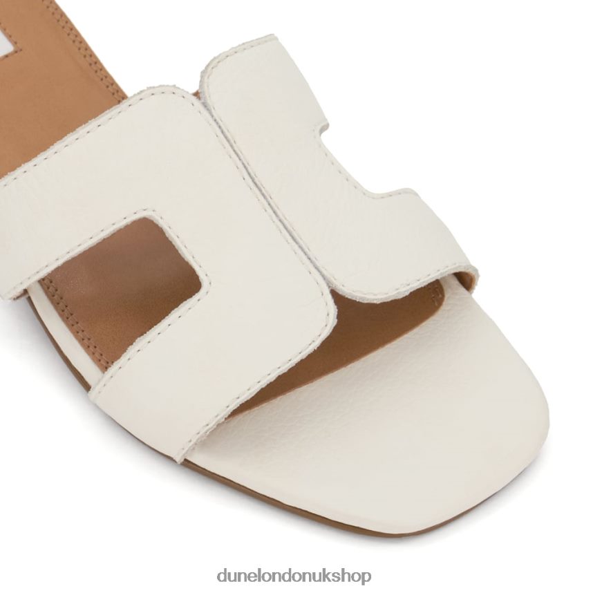 Smart Slider Sandals Women N4BBPB544 Dune London Loupe White