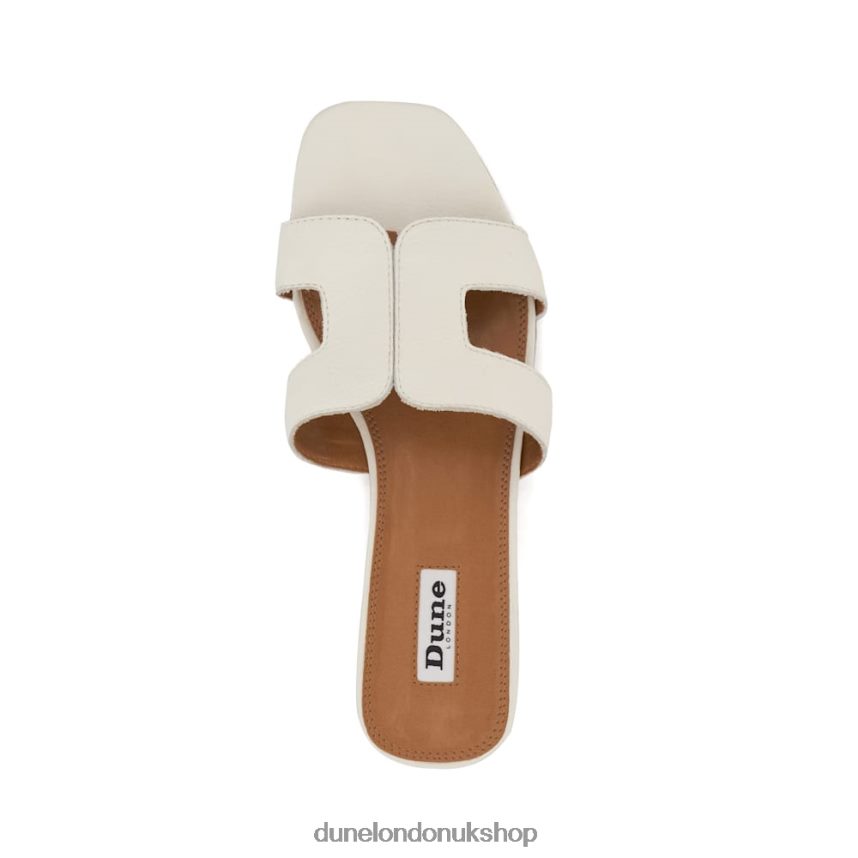 Smart Slider Sandals Women N4BBPB544 Dune London Loupe White