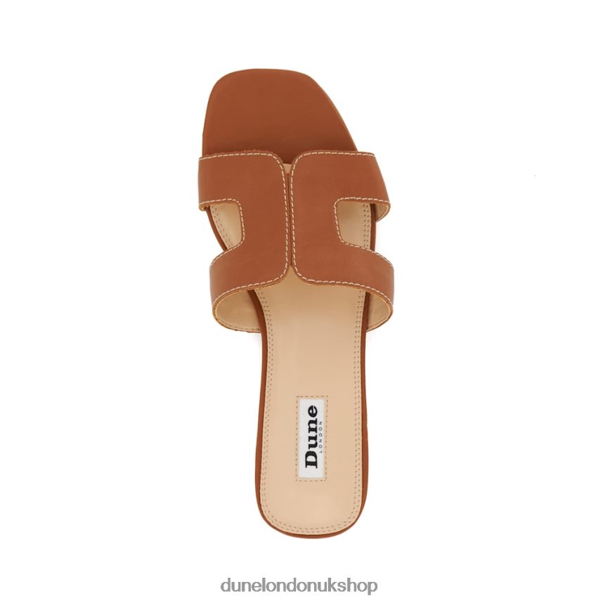 Smart Slider Sandals Women N4BBPB5 Dune London Loupe Tan