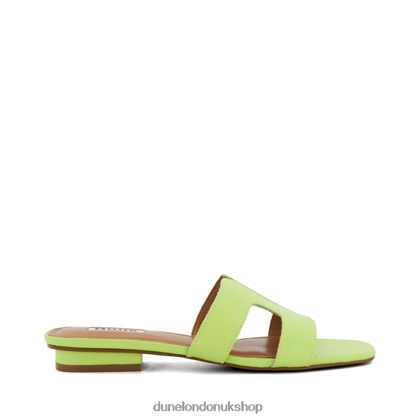 Smart Slider Sandals Women N4BBPB626 Dune London Loupe Lime Green