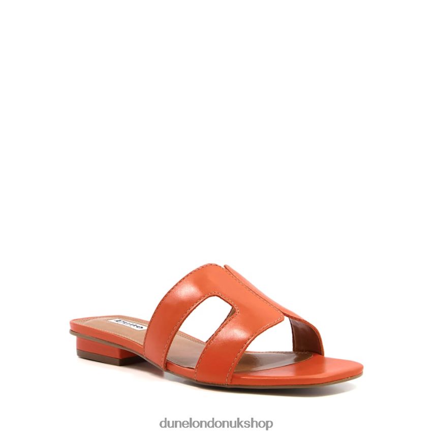 Wide Fit Smart Slider Sandals Women N4BBPB1 Dune London Loupe Orange