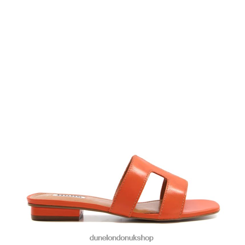 Wide Fit Smart Slider Sandals Women N4BBPB1 Dune London Loupe Orange