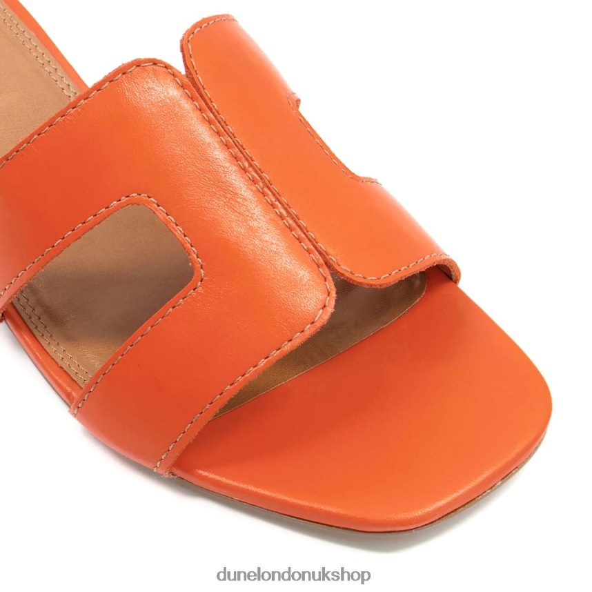 Wide Fit Smart Slider Sandals Women N4BBPB1 Dune London Loupe Orange