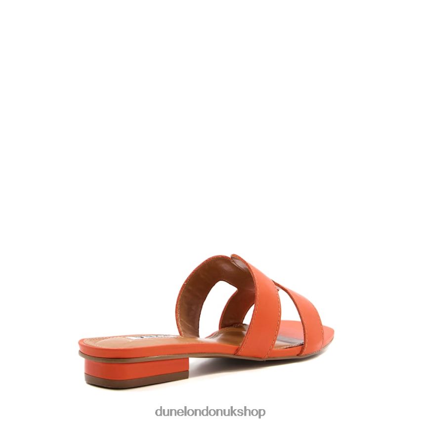 Wide Fit Smart Slider Sandals Women N4BBPB1 Dune London Loupe Orange