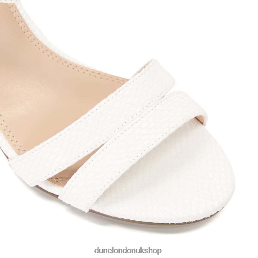 Block Heel Sandals Women N4BBPB555 Dune London Merisa White