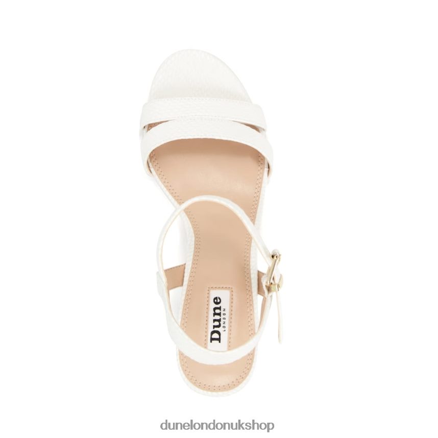 Block Heel Sandals Women N4BBPB555 Dune London Merisa White