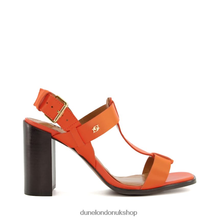 Block-Heel Slingback Sandals Women N4BBPB4 Dune London Jacie Orange