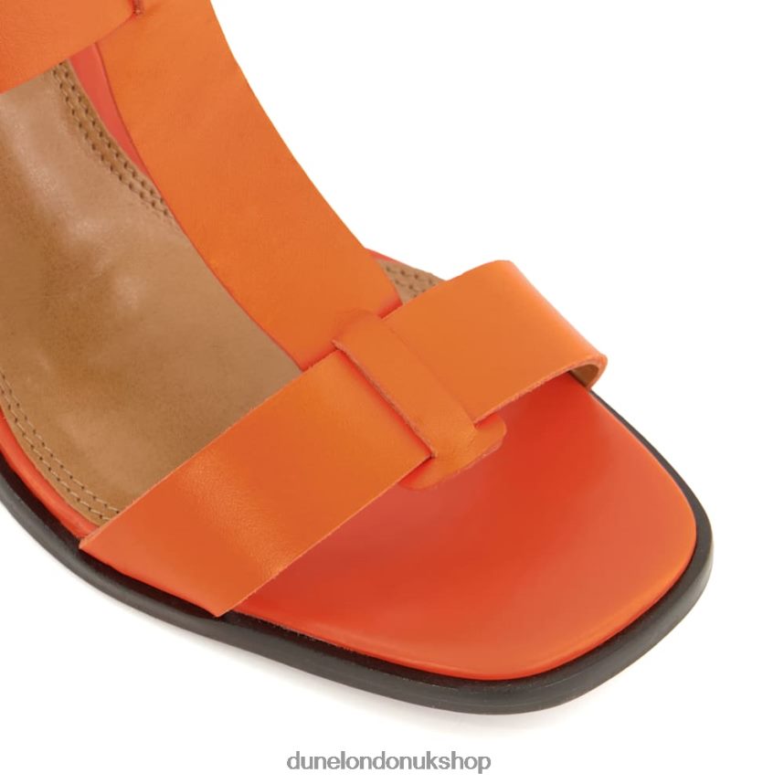 Block-Heel Slingback Sandals Women N4BBPB4 Dune London Jacie Orange