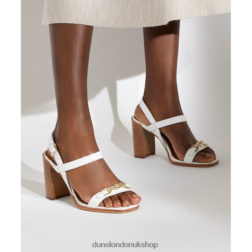 Block Heeled Sandal Women N4BBPB329 Dune London Junior White